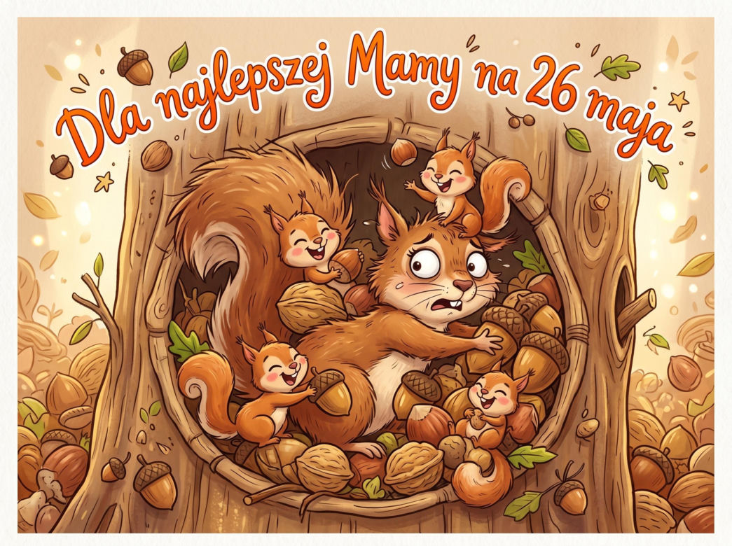 Zabawny obrazek na Dzień Matki do pobrania