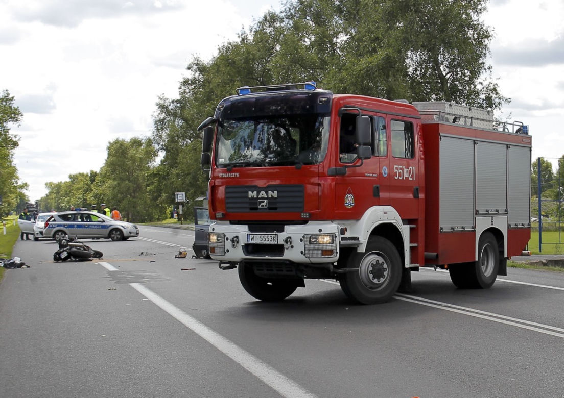 Wypadek na drodze