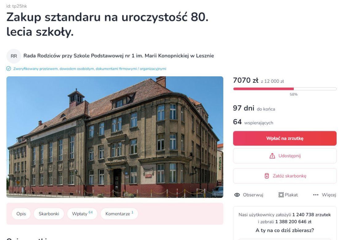Zbiórka podpisów w sprawie Szkoły Podstawowej nr 1 w Lesznie