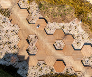 Park nad Południową Obwodnicą Warszawy w marcu 2026 r.