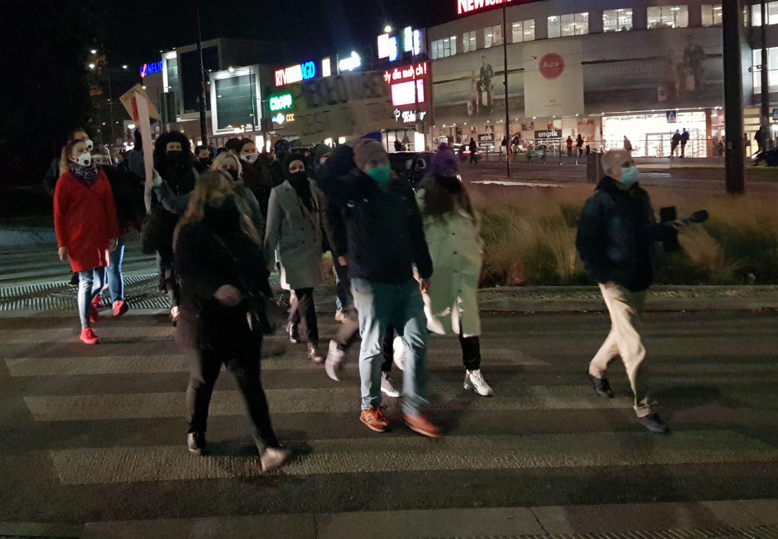 Protesty kobiet w Olsztynie