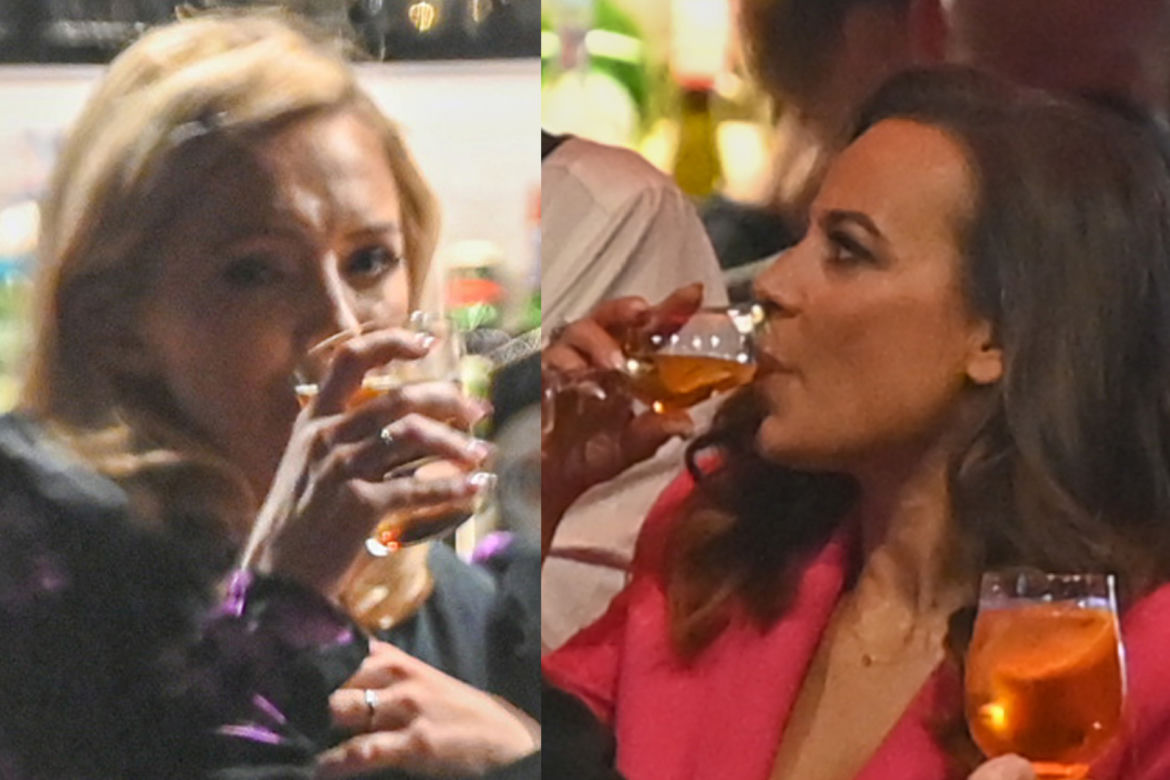Anna Mucha i Basia Kurdej-Szatan drinki zagryzały kiełbasą