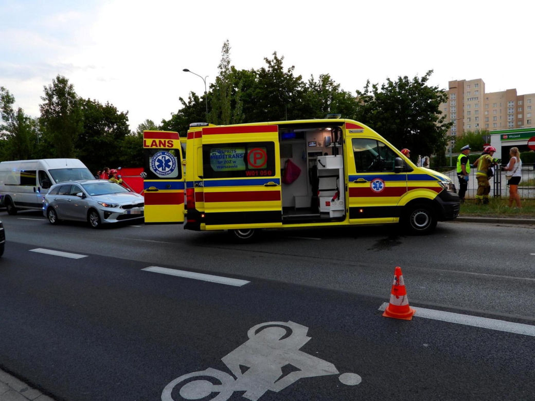 Wypadek w al. Solidarności 