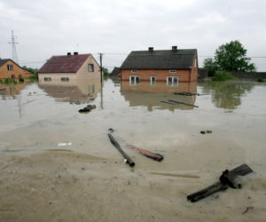 	Powódź, podkarpacie - powiat tarnobrzeski, Sokolniki, Trześń