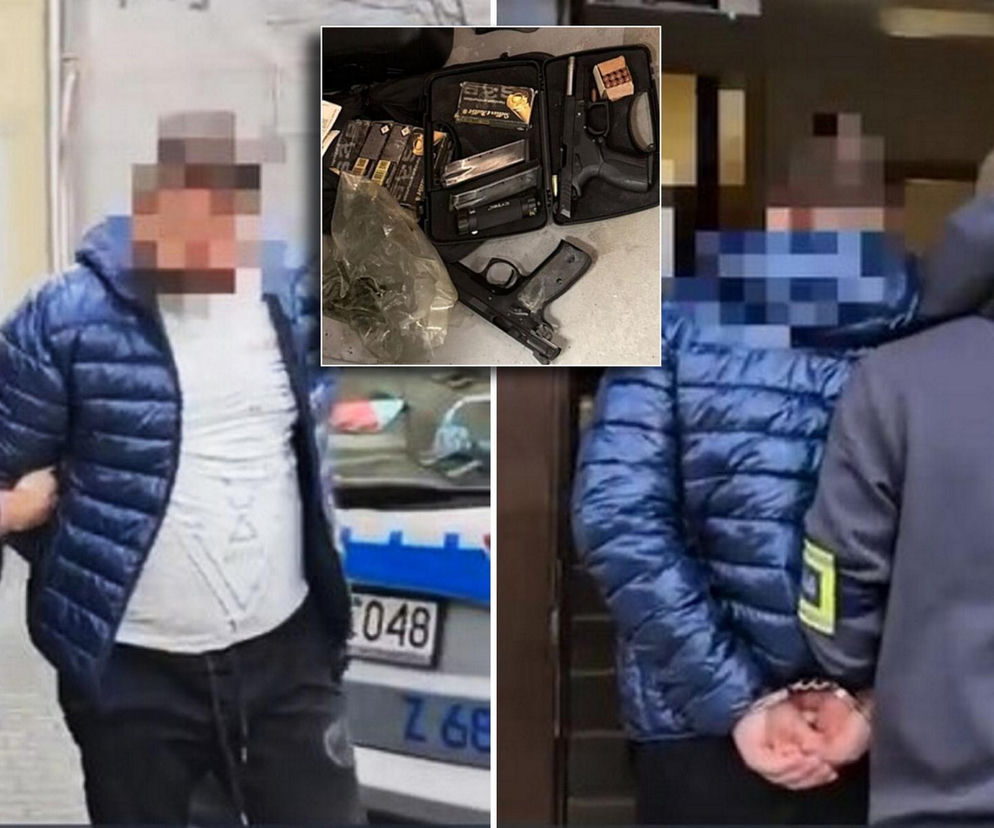 Policja zatrzymała recydywistę z narkotykami, bronią i milionem złotych!