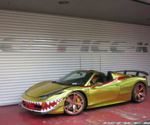 Ferrari 458 Spider Golden Shark