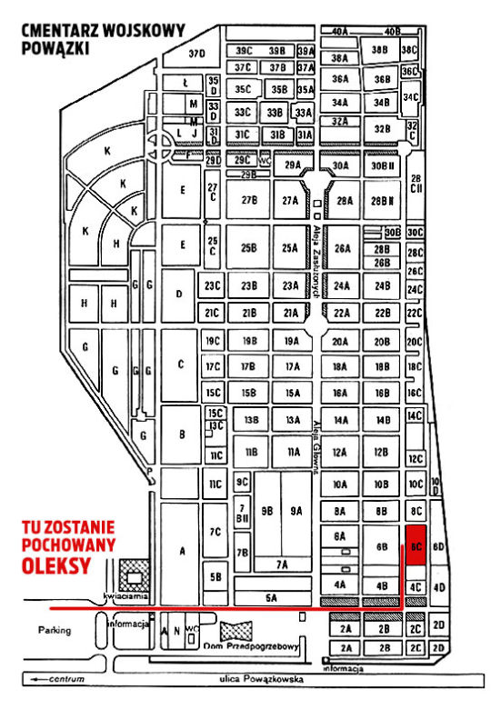 Tu jest grób Oleksego