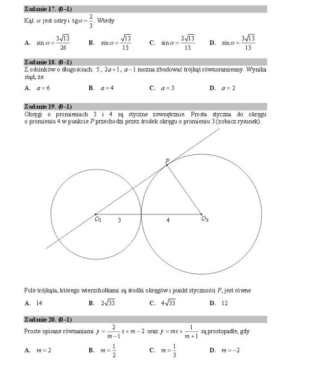 Matura 2016. Matematyka. ARKUSZE CKE