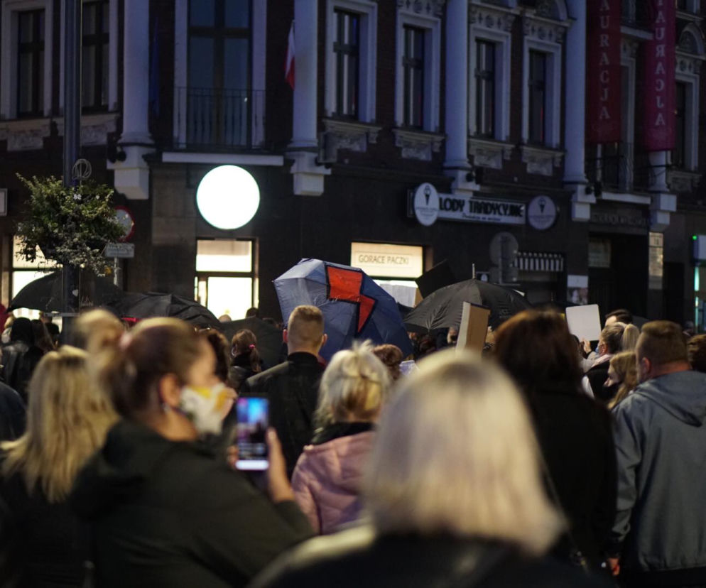 Protest kobiet w Sosnowcu