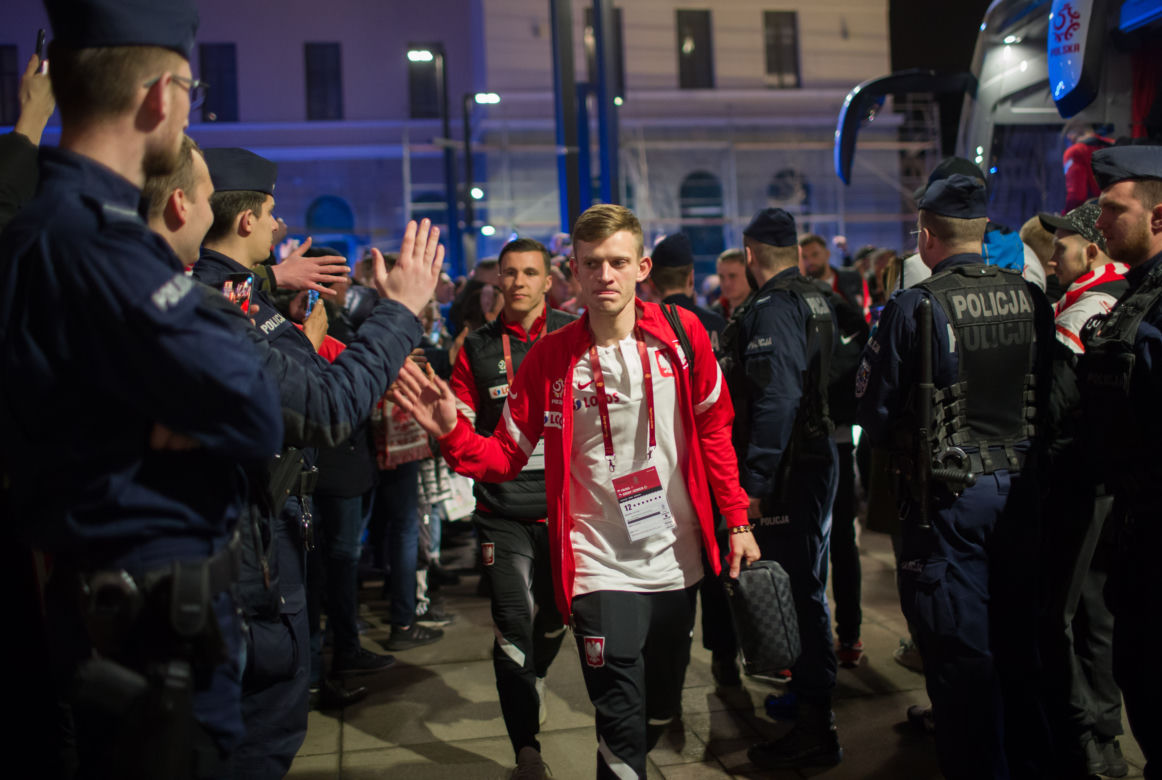Reprezentacja w hotelu po meczu Polska - Szwecja