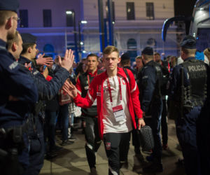 Reprezentacja w hotelu po meczu Polska - Szwecja