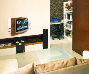 Telewizor w 2 wnętrzach