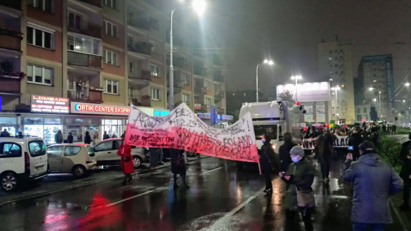 Protest kobiet w Szczecinie - 30.10.2020