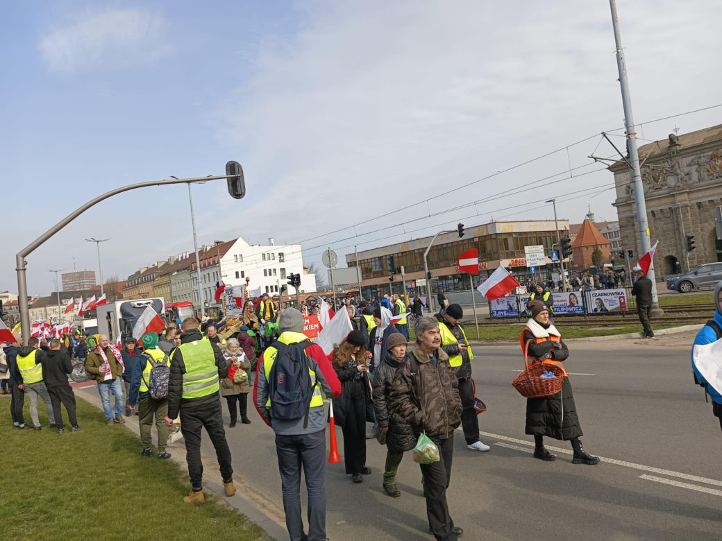 Protest rolników w Pomorskiem. Blokady na drogach krajowych i w centrum Gdańsk