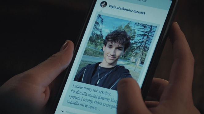 M jak miłość odc. 1911. Grzesiek (Borys Wiciński) -wpis na profilu