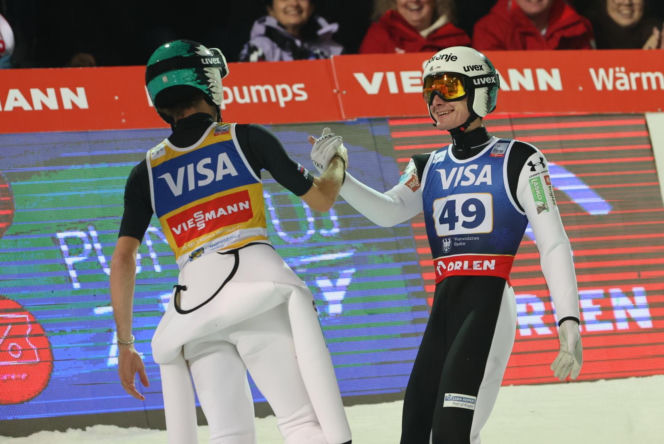 Anze Lanisek i Domen Prevc