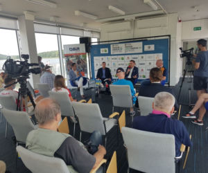 Trzecia odsłona Pucharu Europy i ósma edycja Elemental Tri Series w Olsztynie - konferencja prasowa Olsztyn 20 sierpnia