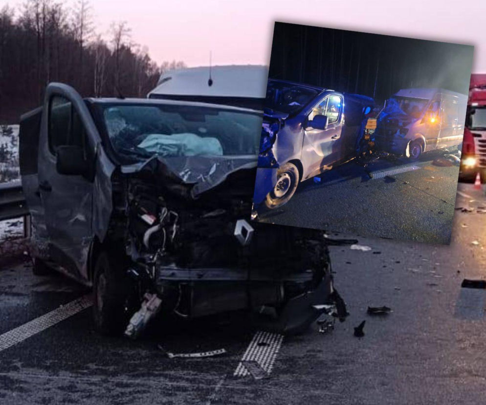 Zderzenie trzech pojazdów na S8. Są zabici i ranni! „Droga jest kompletnie zablokowana”