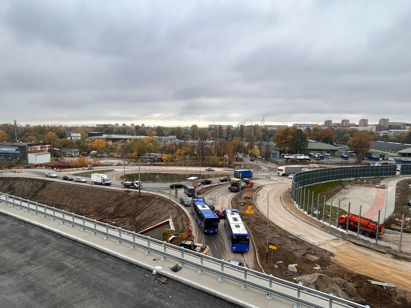 Węzeł Mistrzejowice i węzeł Grębałów - budowa październik 2026
