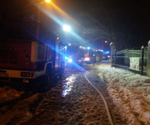 Pożar mieszkania na Wybickiego w Grudziądzu