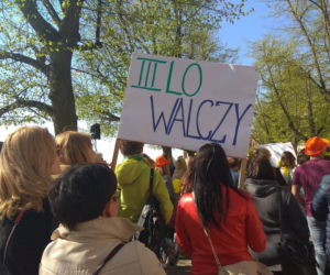 Manifestacja nauczycieli w Szczecinie