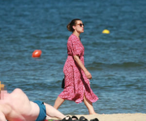 Katarzyna Herman na plaży