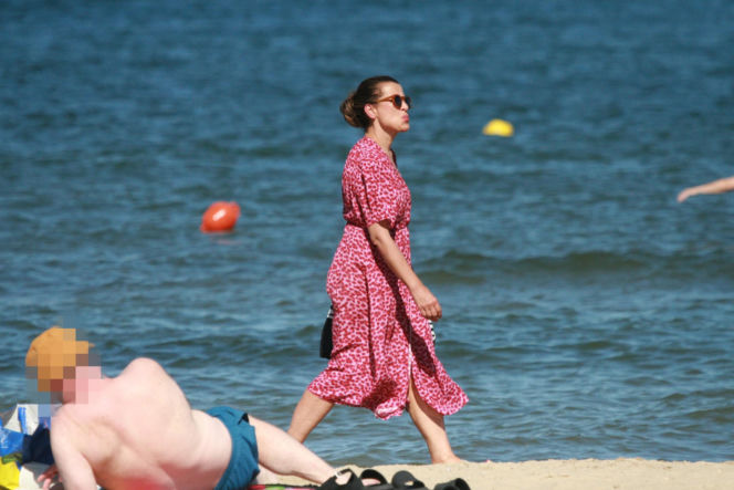 Katarzyna Herman na plaży
