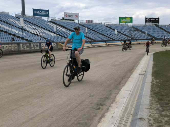 Rowerowa Stolica Polski - kręcili kilometry na stadionie w Lesznie