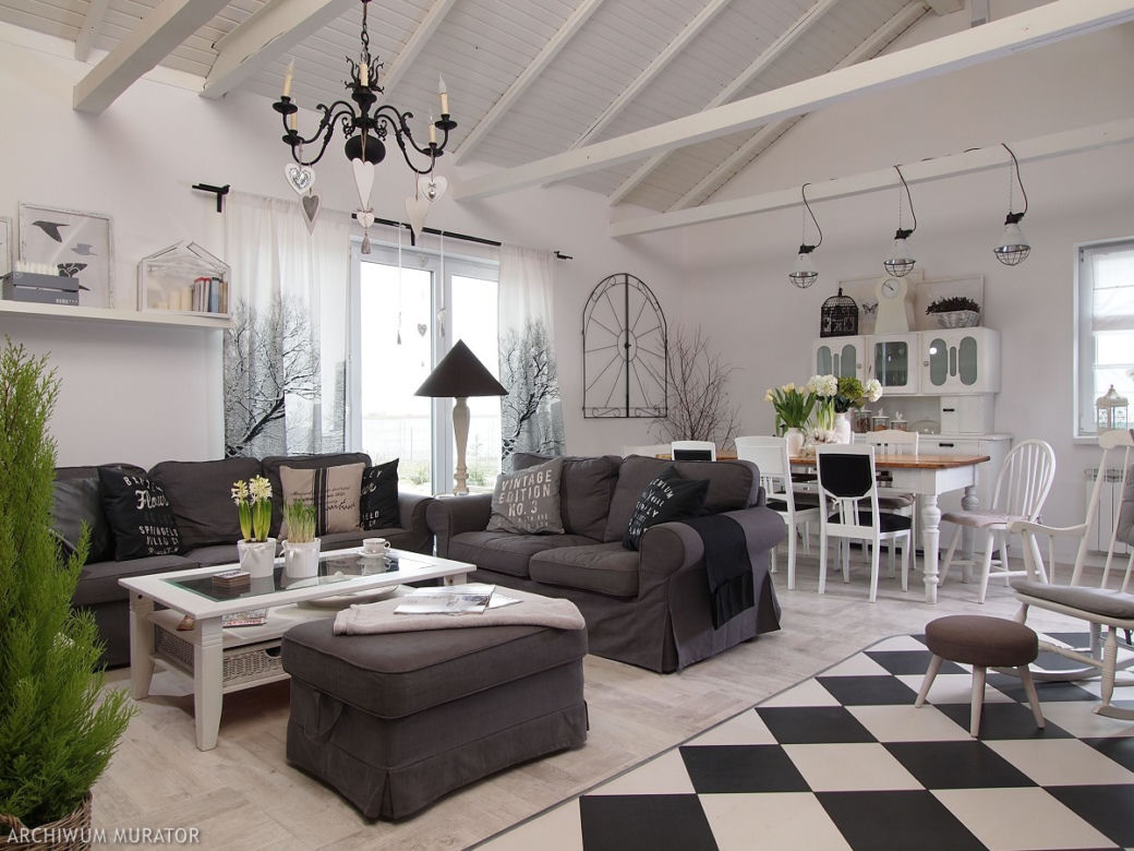 Oświetlenie salon w stylu skandynawskim