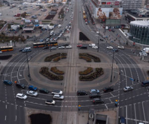Nowe rondo Dmowskiego w Warszawie
