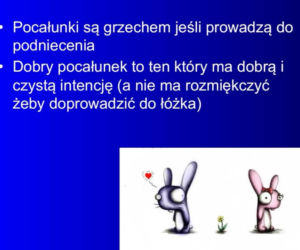Slajdy z lekcji religii w liceum w Limanowej