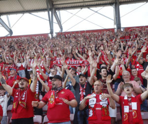Kibice na meczu Widzew Łódź - Piast Gliwice