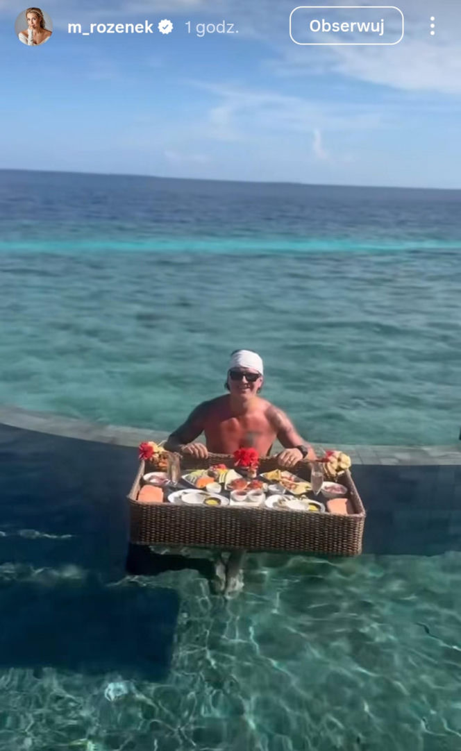 Małgorzata Rozenek i Radosław Majdan na Malediwach