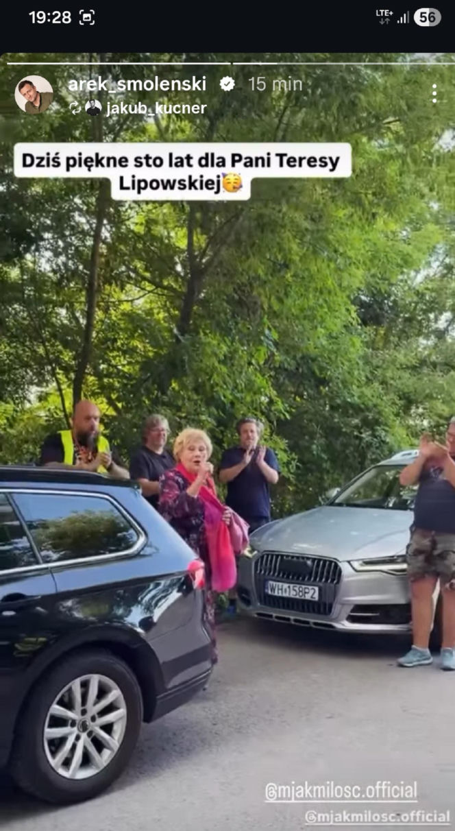 M jak miłość. Teresa Lipowska obchodzi 89. urodziny na planie serialu