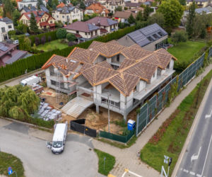 Plac budowy przy ul. Relaksowej 10A w Warszawie