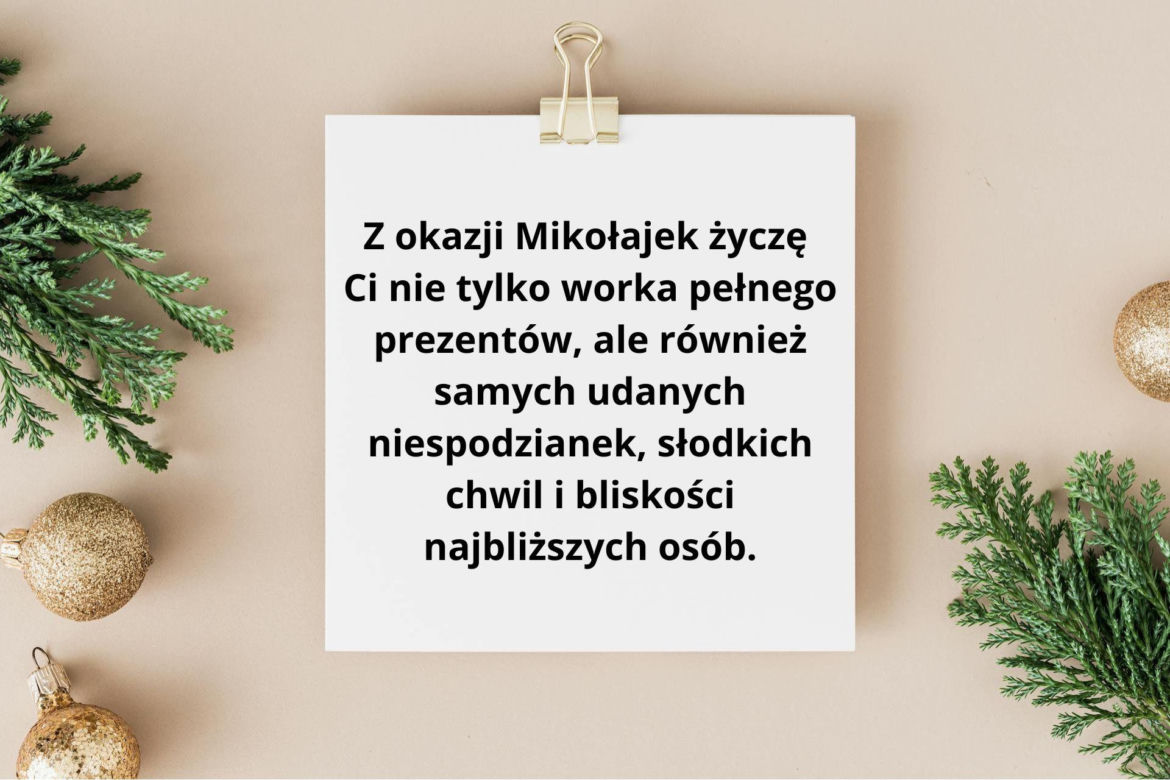 Najpiękniejsze kartki na Mikołajki i życzenia prosto z serca