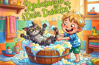 Śmieszna kartka na Dzień Dziecka