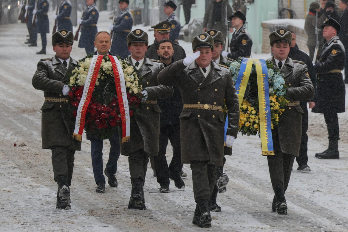 Premier Donald Tusk rozpoczął wizytę w Kijowie. Spotkał się z prezydentem Wołodymyrem Zełenskim