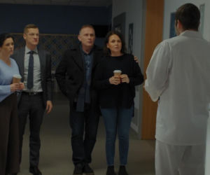 M jak miłość odc. 1926. Marysia (Małgorzata Pieńkowska), Artur Rogowski (Robert Moskwa), Kinga (Katarzyna Cichopek), Piotrek (Marcin Mroczek)