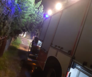 Samociążek. Pożar w środku nocy! Domek letniskowy płonął jak pochodnia