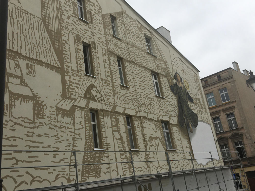 Mural Mikołaja Kopernika w Grudziądzu