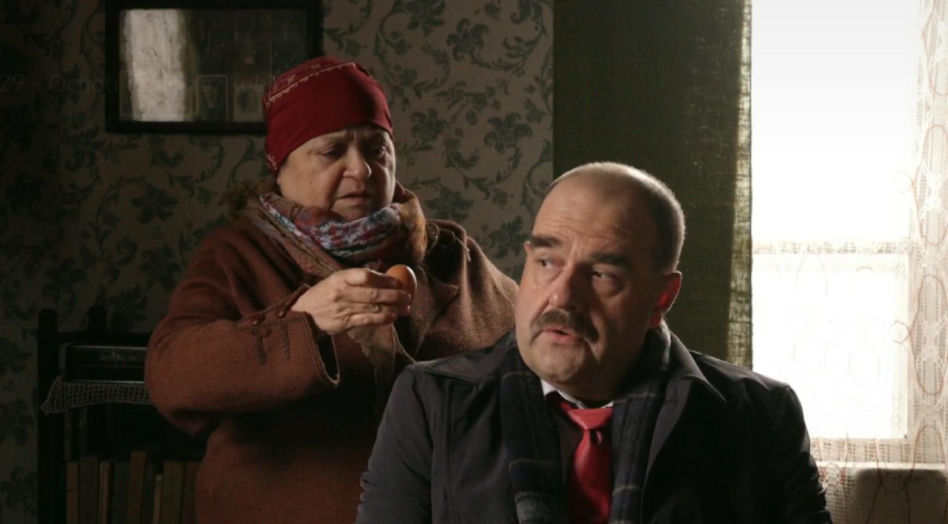Ranczo 10 sezon odc. 129. Babka (Grażyna Zielińska), Paweł Kozioł (Cezary Żak)