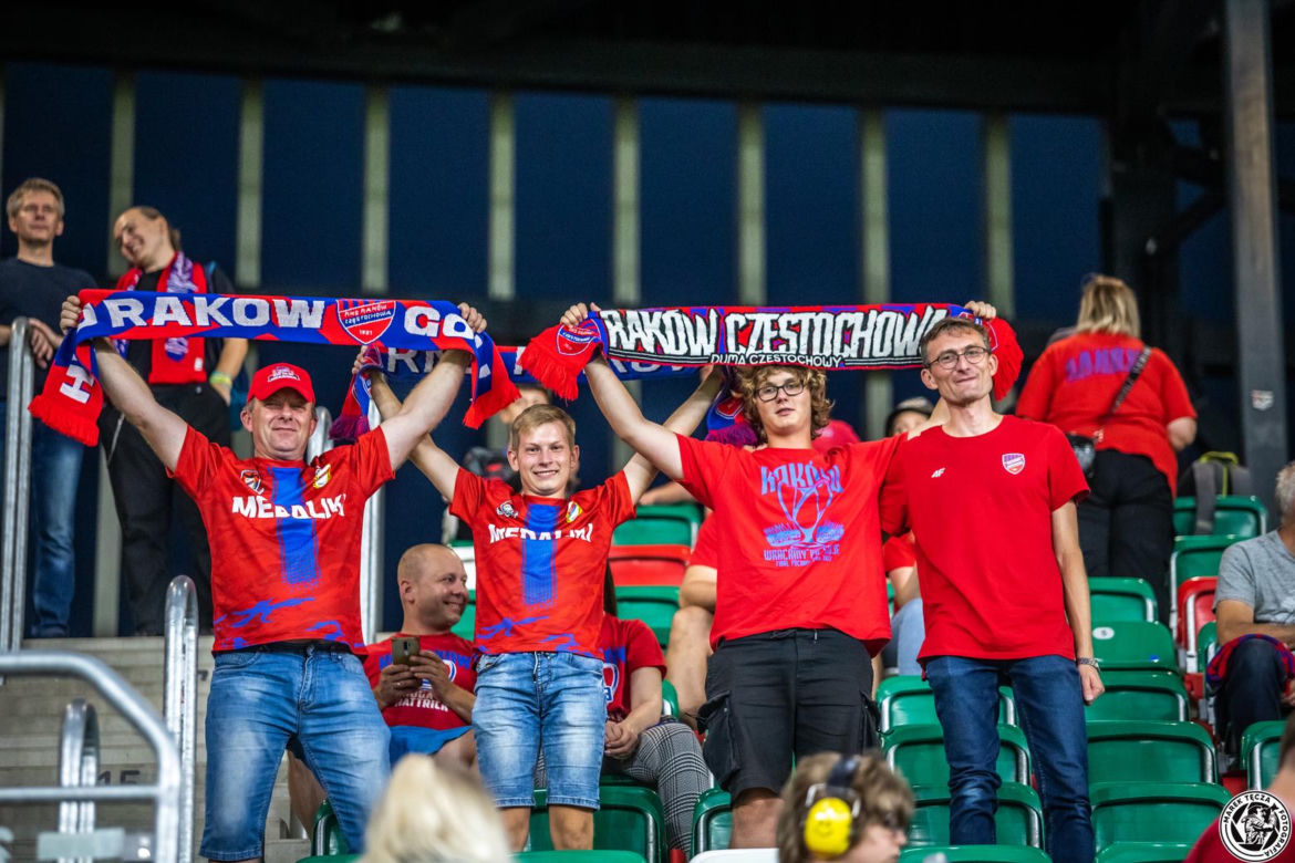 Raków Częstochowa - FC Kopenhaga Zdjęcia kibiców