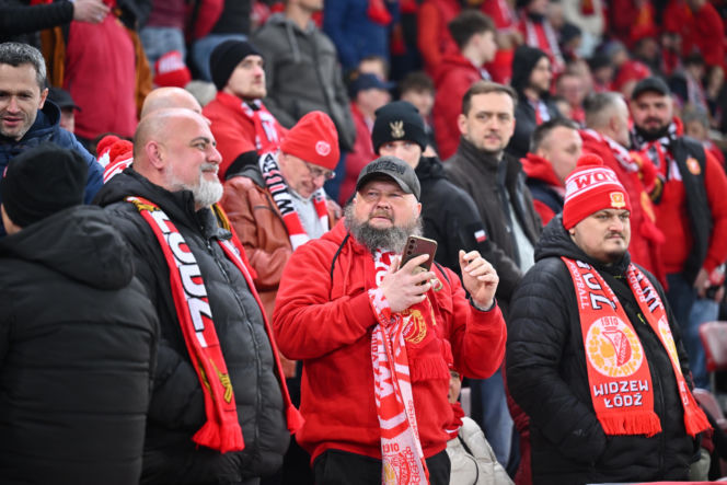 Widzew Łódź - Lech Poznań: Zdjęcia kibiców i zawodników z meczu 24. kolejki PKO BP Ekstraklasy