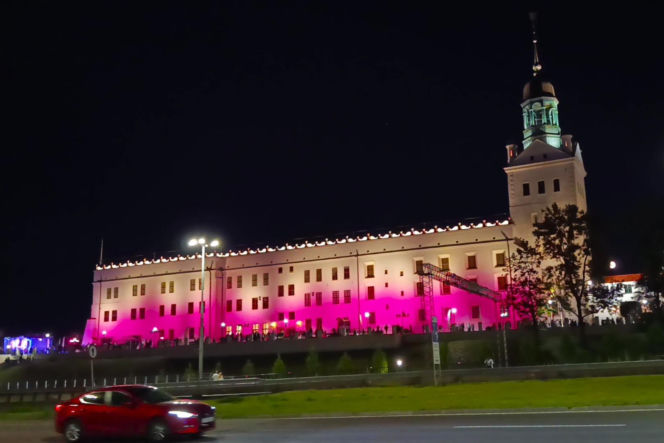 Nowa iluminacja Zamku Książąt Pomorskich w Szczecinie