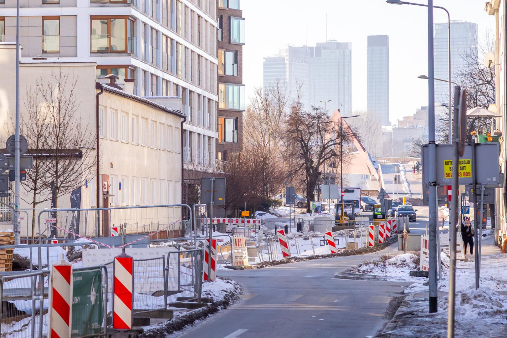 Przebudowa ul. Okrzei w Warszawie