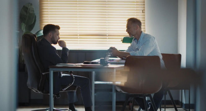 M jak miłość odc. 1898. Prokurator (Marcin Kaleta), Andrzej Budzyński (Krystian Wieczorek)