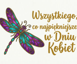 Witrażowa ważka na Dzień Kobiet