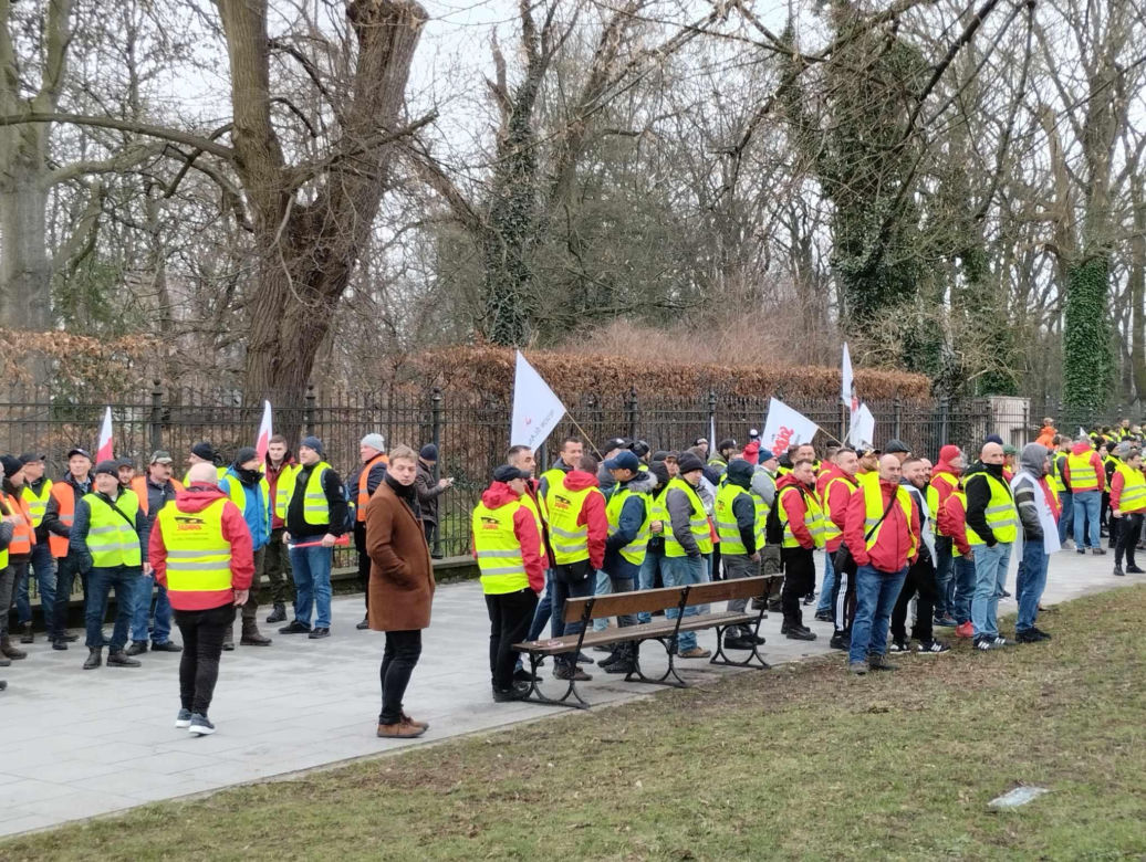 Protest w Warszawie 