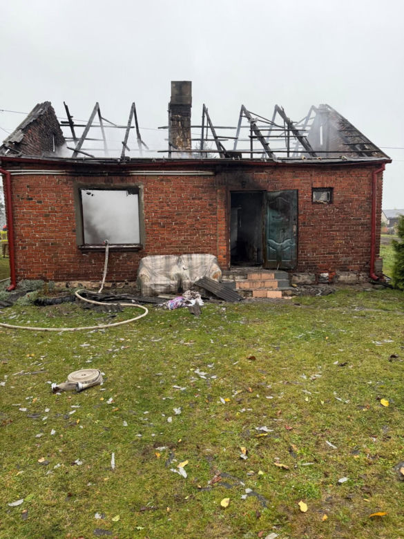 Pożar w Łysołajach. Matka i syn nie żyją